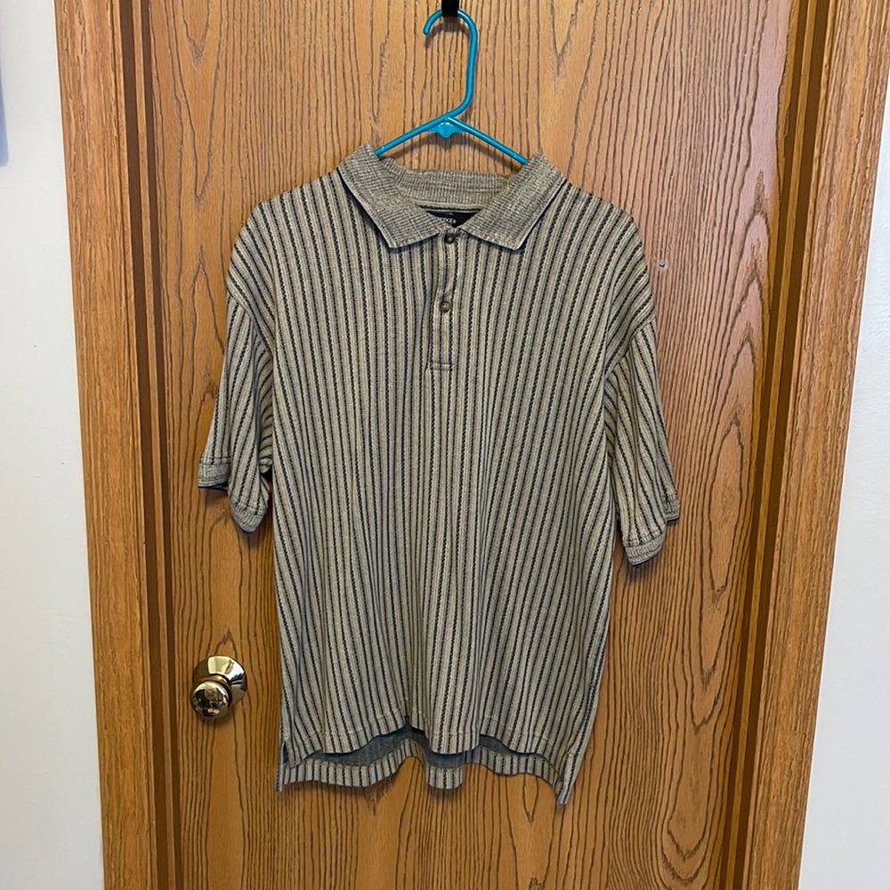 Vintage Blue and Grey Polo